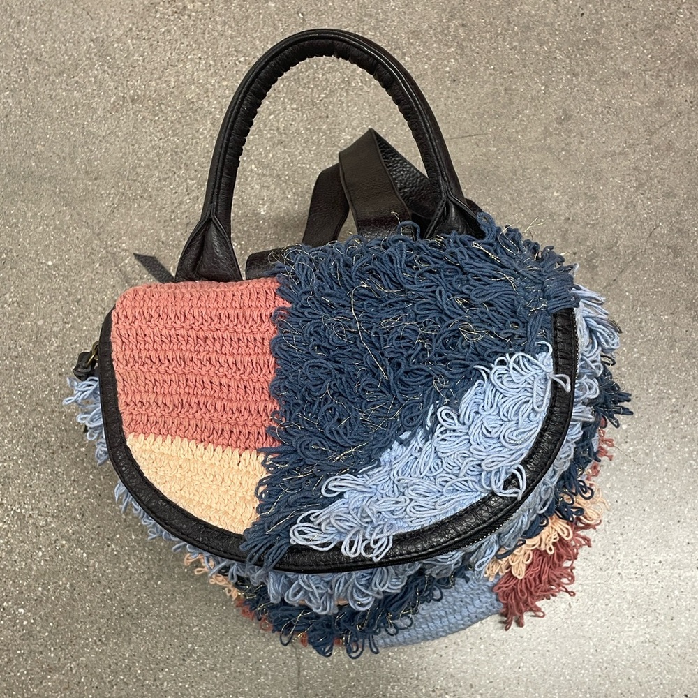 CLEOBELLA Multicolor Fringe Textured Backpack - Picture 3 of 15